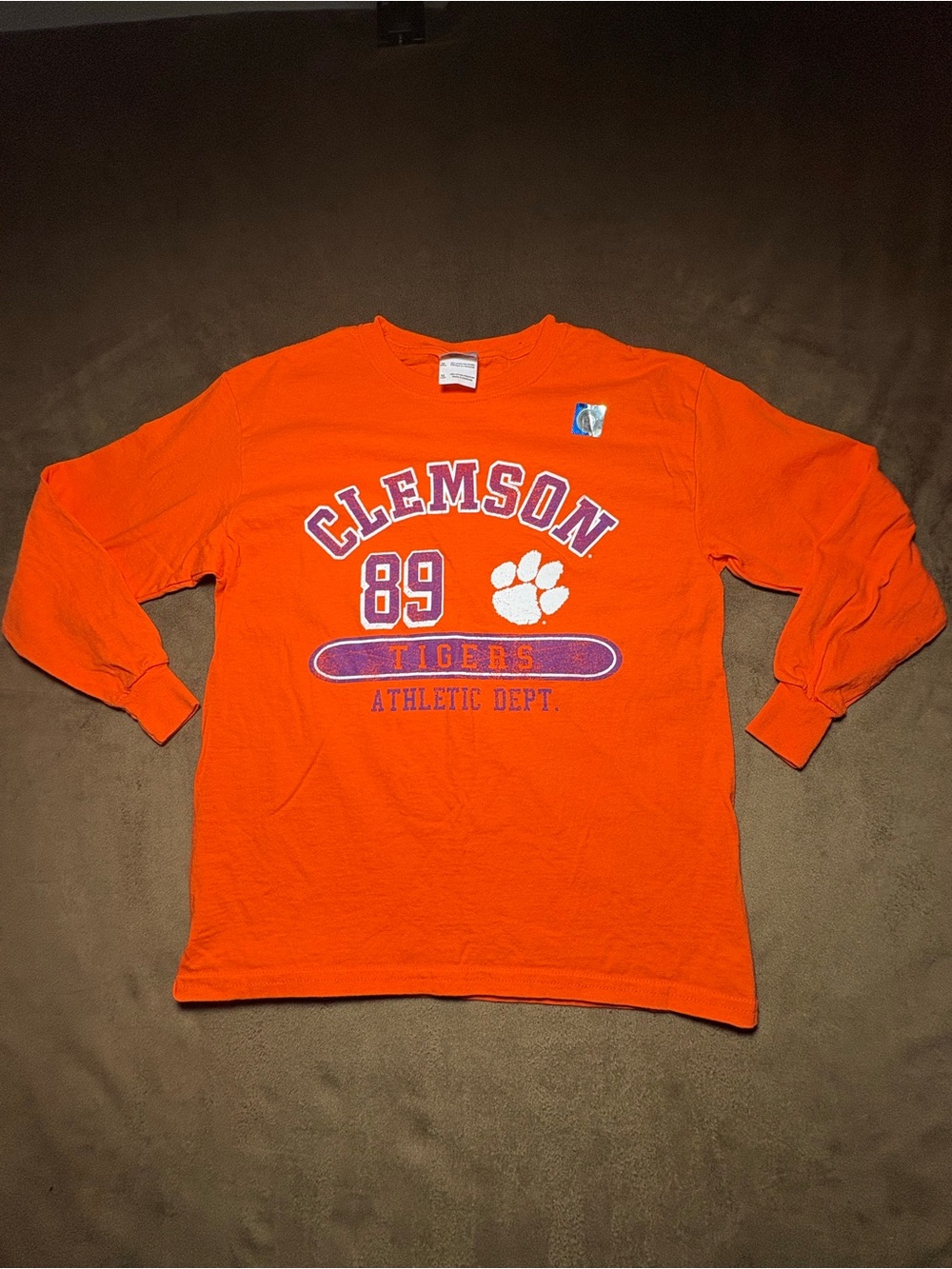 Clemson Tigers Athletic Dept. Long Sleeve Graphic T-Shirt - Size Youth Medium